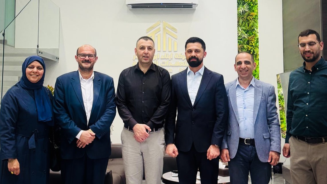 تهنئة بمناسبة تعيين رجل الاعمال السيد شاهر ابو منشار رئيسًا لنقابة مواد البناء الفلسطينية