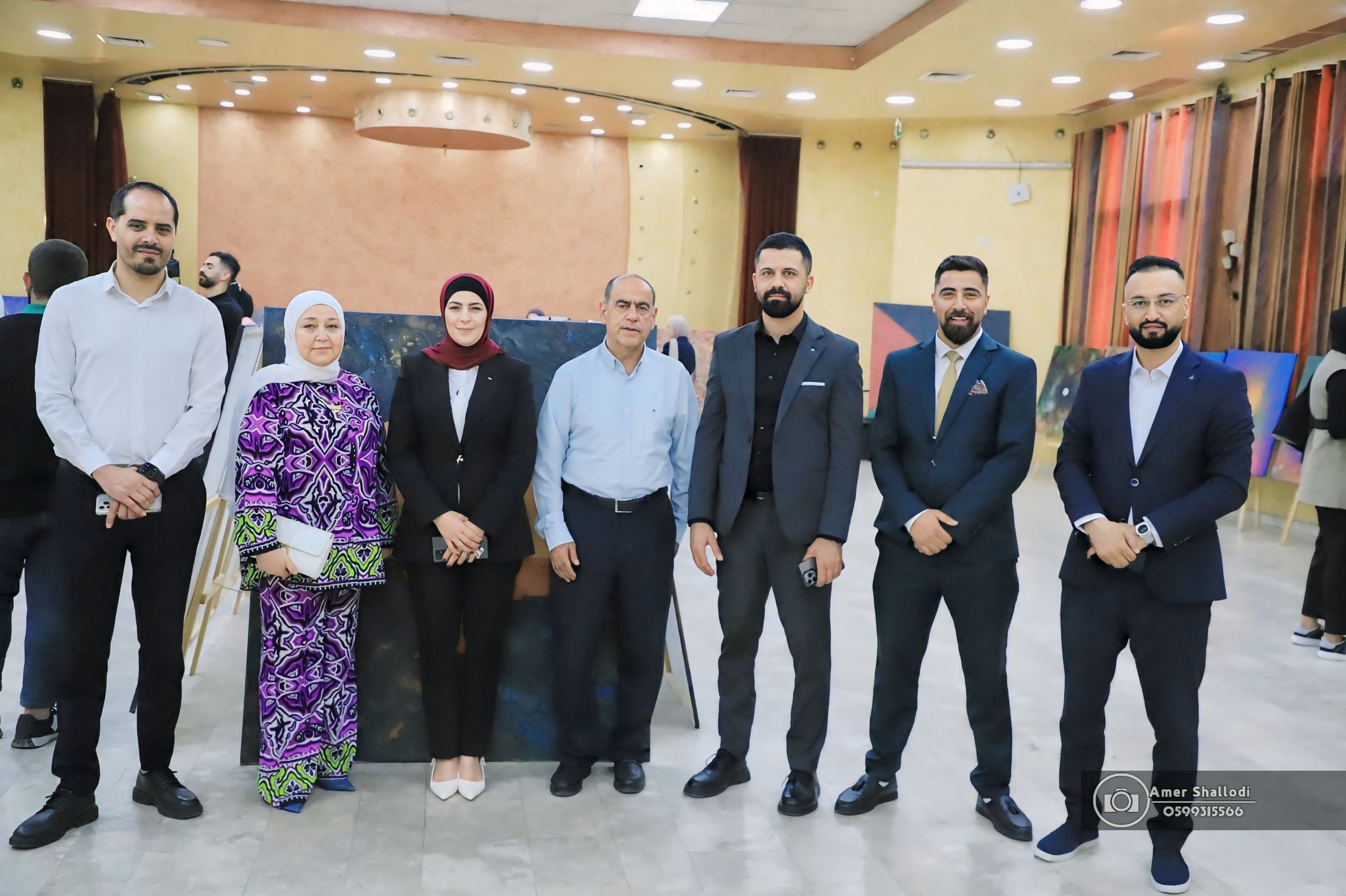 تحت رعاية وزير الثقافة الأستاذ عماد حمدان شاركت شركة أبناء أبو منشار للتعهدات العامة في افتتاح معرض "وللألوان حكاية" للفنانة دعاء الصغير