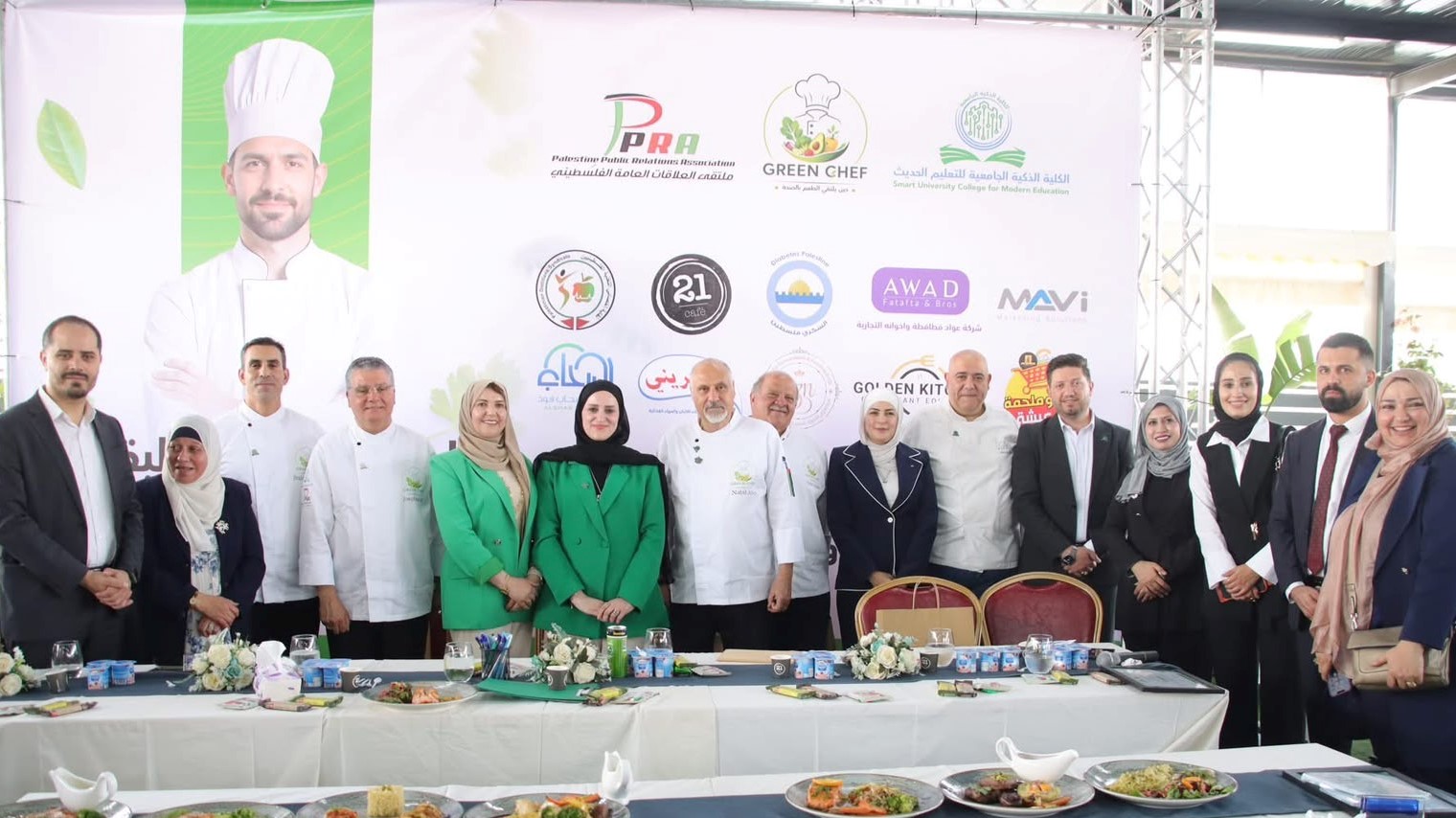 شركة أبناء أبو منشار للتعهدات العامة تشارك في فعالية "The Green Chef"