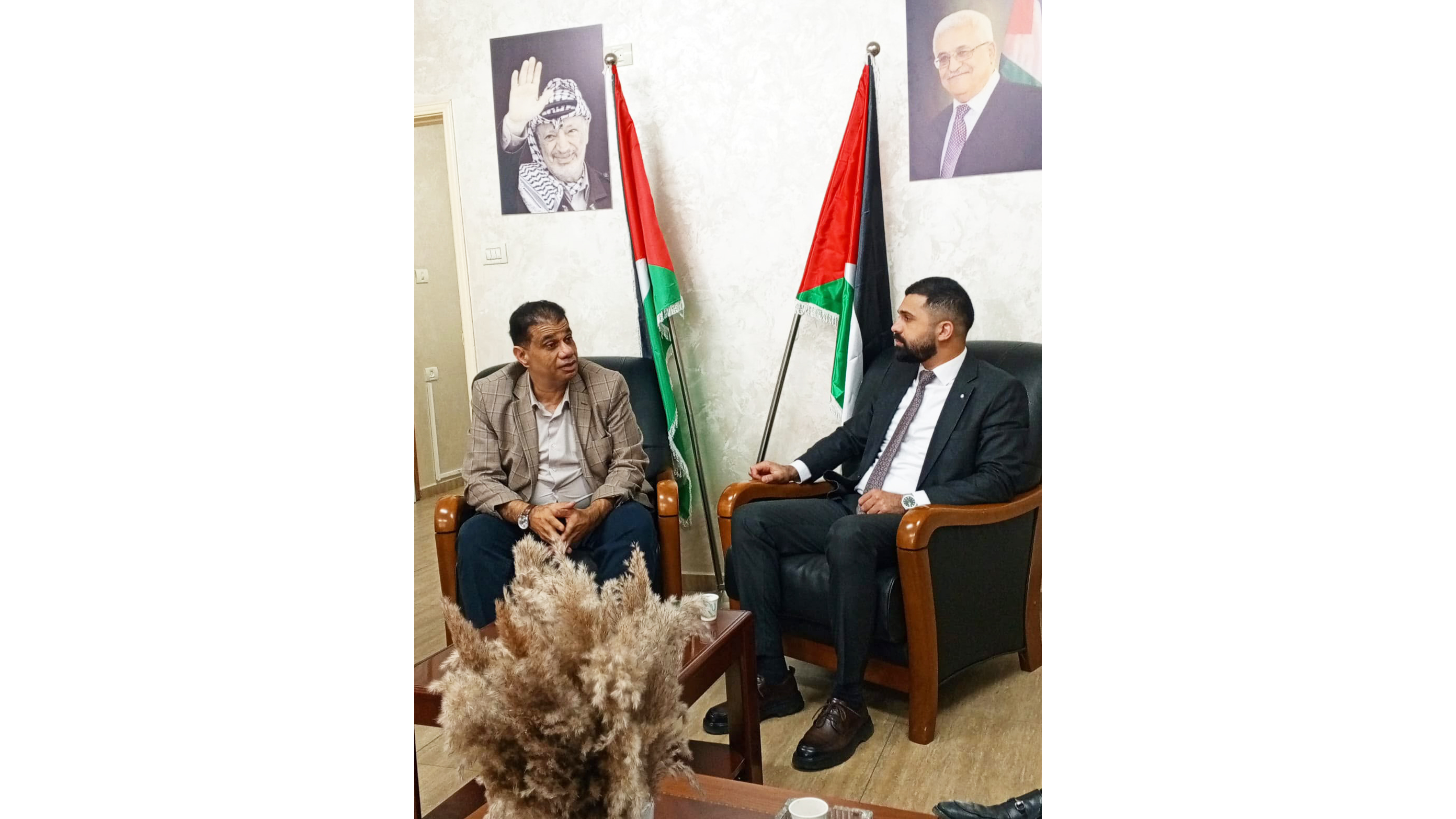 زيارة رئيس مجلس إدارة شركة أبناء أبو منشار لرئيس اتحاد الصناعات البلاستيكية الفلسطينية